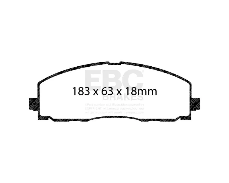 EBC Brake Pad Disc Rotor Full Kit UD1589 + RK7813 + UD2233 + RK7909 Jeep Gladiator 2020-2024 - S20K2445