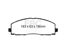 EBC Brakes Brake Pad Disc Rotor Full Kit UD1589 RK7815 UD2233 RK7909 for Jeep Gladiator 2020-2024