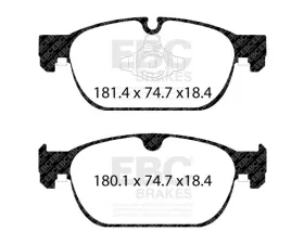 EBC Brakes Brake Pad Disc Rotor Full Kit for Polestar 2 2020 S20K2450 UD1865 RK2016 UD1821 RK2019