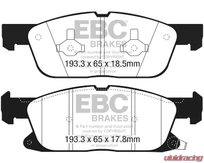 EBC Brakes Full Brake Pad and Disc Rotor Kit for 2024 Lincoln Corsair 2.5 S20K2500 - S20K2500