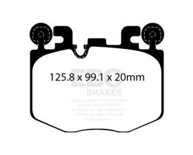 EBC Brakes Brake Pad Disc Rotor Full Kit for BMW 2022-2025 S20K2502 UD1760 RK1386 UD1761 RK2176