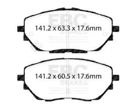 EBC Brakes Full Brake Pad Disc Rotor Kit for Toyota C-HR 2.0 2017-2018, S20K2543