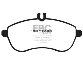 EBC Brakes Brake Pad Disc Rotor Kit DP21989 + USR1530 for Mercedes-Benz C250 W204 2008-2016