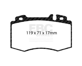 EBC Brakes Brake Pad Disc Rotor Kit DP21363 + USR7250 for Mercedes-Benz W203 R171 2004-2006