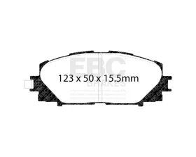 EBC Brakes Disc Rotor and Brake Pad Kit DP21817/2 + USR7576 for Lexus Toyota 2011-2017
