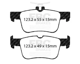 EBC Brakes Brake Pad Disc Rotor Kit DP62160 + USR7847 for Lincoln Nautilus 2018-2023