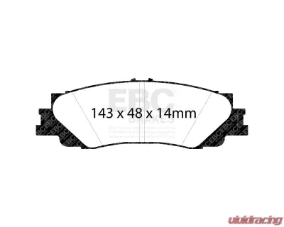 EBC Brakes Brake Pad Disc Rotor Kit DP62461 + USR7841 for Lexus Toyota 2022-2025 - S2KR2681