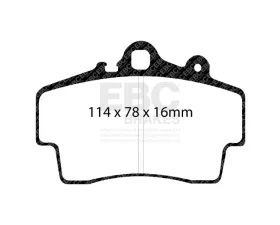 EBC Brakes Brake Pad Disc Rotor Kit DP31207C + USR1062 for Porsche Boxster 1997-2004
