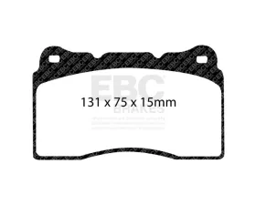 EBC Brakes Brake Pad Disc Rotor Kit DP31210C + USR2141 for Tesla Model S | X 2015-2021