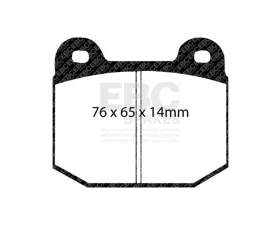 EBC Brakes Brake Pad Disc Rotor Kit DP31537C + USR7839 for Subaru Toyota 2017-2021