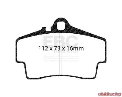 EBC Brakes Brake Pad Disc Rotor Kit DP31208C + USR1063 for Porsche Boxster 1997-2004 - S4KR1566