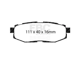 EBC Brakes Brake Pad Disc Rotor Kit DP31758C + USR7859 for Subaru WRX 2.4 2022-2023