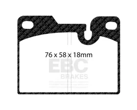 EBC Brakes Brake Pad Disc Rotor Kit DP3346C + USR485 for 1979 Porsche 924 2.0