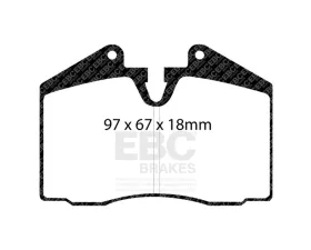 EBC Brakes Brake Pad Disc Rotor Kit DP3612C + USR1178 for Porsche 928 944 1986-1991