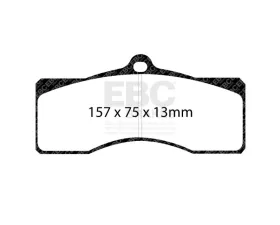 EBC Brakes Brake Pad Disc Rotor Kit DP41155R + GD7061 for Chevrolet Camaro | Corvette 1963-1982