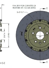 RacingBrake RB-CCB System BBK (400/390) Chevrolet Corvette C8 (P/N 2R15-K & 2R19-K) 2020+                                     - RCCB-C8-400.390 - Image 5