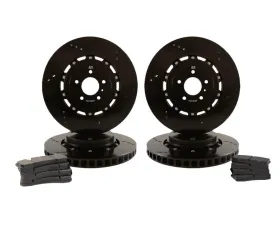 Racing Brake Rotor Kit 2Pc Stock Replacement Front & Rear