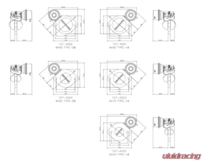 APEXi 70mm Flange-Type 67mm Valve Diameter Type A Active Exhaust Control Valve - 157-A003