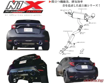 APEXi N1 Evolution-X Exhaust Catback Toyota GR Yaris GR-Four GXPA16 2021 - 167-T006J