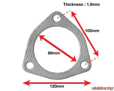 APEXi Replacement Three Bolt Exhaust Gasket Nissan | Toyota - 199-A014