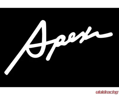 APEXi 6" Cursive Logo White Decal - 601-KH07