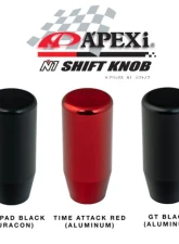 A'PEXi M10 x P1.5 GT Black Aluminum N1 Shift Knob                                     - 603-SK1B - Image 2