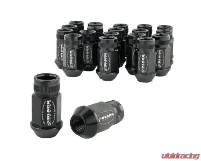 Skunk2 12x1.25 Lug Nut Set Black Anodized (Set of 20) - 520-99-0835
