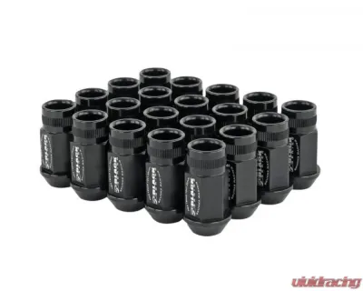 Skunk2 12x1.25 Lug Nut Set Black Anodized (Set of 20) - 520-99-0835