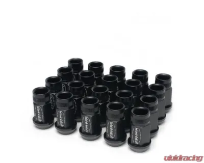 Skunk2 M12x1.50 Lug Nut Set Black (Set of 20) - 520-99-0855