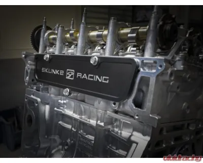 Skunk2 K Series Cylinder Head Port Covers Black - 666-05-0100