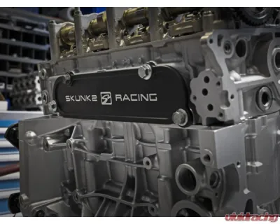 Skunk2 K Series Cylinder Head Port Covers Black - 666-05-0100