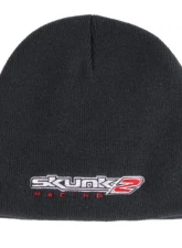 Skunk2 Skully Beanie Black                                     - 731-99-0384 - Image 4