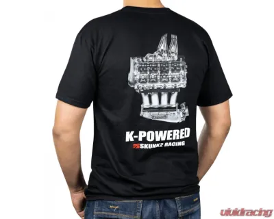 Skunk2 K-Power T-Shirt Black SM - 735-99-0922