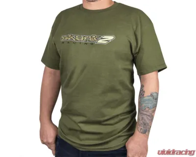 Skunk2 Camo Logo T-Shirt Green LG - 735-99-1812