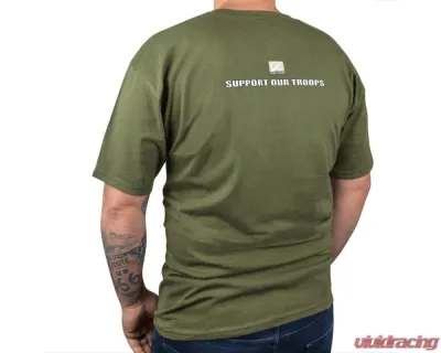 Skunk2 Camo Logo T-Shirt Green LG - 735-99-1812