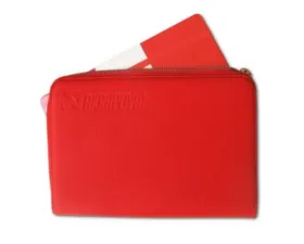 Akrapovic Red M Leather Zip Notebook