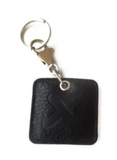 Akrapovic Black Square Leather Keychain                                     - 800948 - Image 2