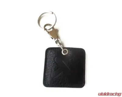 Akrapovic Black Square Leather Keychain - 800948