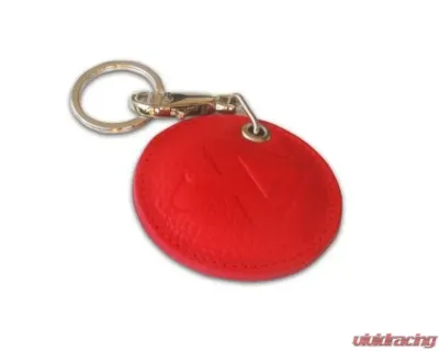 Akrapovic Red Round Leather Keychain - 800951