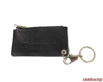 Akrapovic Black Leather Zip Keychain - 800956