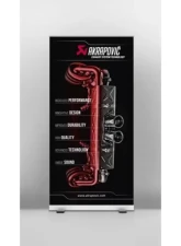 Akrapovic 6 Reasons Why Pull Up Banner - Premium Exhaust Systems for Motorcycles & Cars                                     - 801813 - Image 2