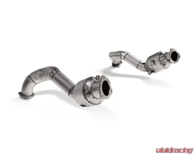 Akrapovic Titanium Link Pipe Set Porsche 718 Cayman GT4 RS 2022-2024 - L-PO/T/17