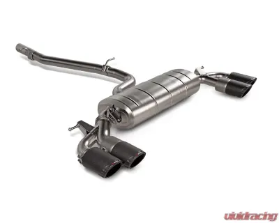 Akrapovic Evolution Line Titanium Catback Exhaust with Carbon Tips Audi S3 Sportback 8Y 2020-2024 - S-AU/TI/17H