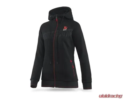 Akrapovic 2XL Black Womens Corpo Zip Hoodie - 802066