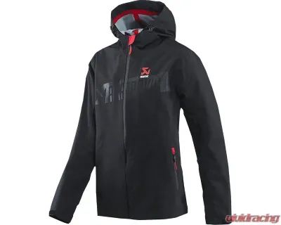 Akrapovic Large Black Womens Corpo Rain Jacket - 802077