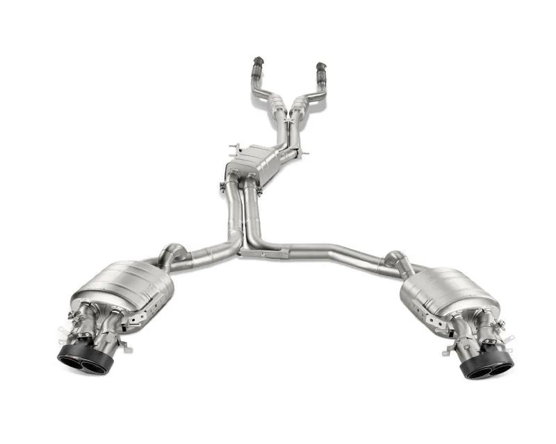 Akrapovic Titanium Evolution Line Cat Back with Carbon Tips Audi RS6 Avant C7 2014-2017 - S-AU/TI/3H