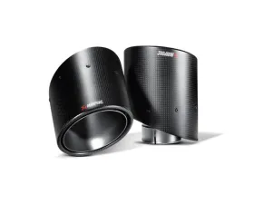 Akrapovic S-AU/Ti/6H Single Right Inside Replacement Carbon Fiber Tail Pipe