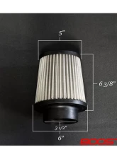 Boost Logic Universal 3.5 Inch Stainless Steel Air Filter                                     - BL 00000100-3.5 - Image 4
