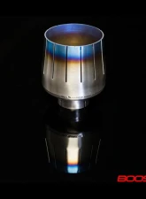 Boost Logic R35 F16 Titanium Exhaust Tip Set Burnt Blue Nissan R35 GTR 2009+                                     - BL 02010908-Blued - Image 2