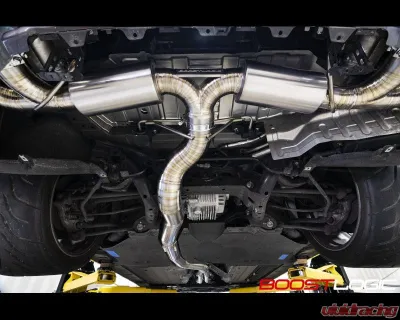 Boost Logic R35 4" Titanium Exhaust Valved Version Nissan R35 GTR 2009+ - BL 02010910-Blue-BL 02010910-V